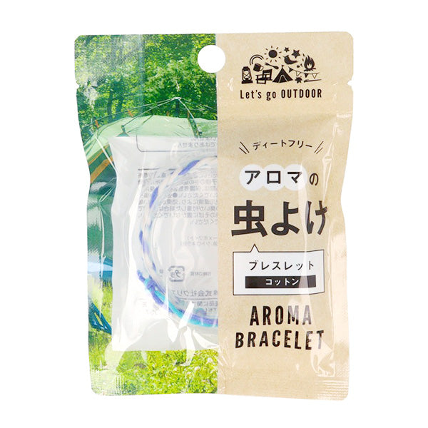 【まとめ買い】虫除けブレスレット 蚊除けブレス 蚊取り編込みブレスレット ブルー ホワイト 防虫 9001/359221