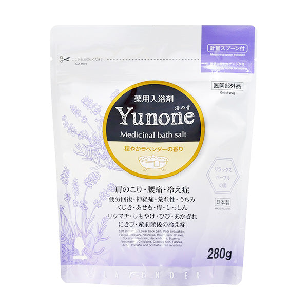 【まとめ買い】入浴剤 入浴料  Yunone 湯の音 ラベンダーの香り 紀陽除虫菊 280g 薬用 0520/359607